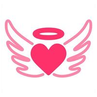 Flying Heart icon concept vector