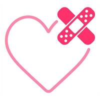 Broken Heart icon concept vector