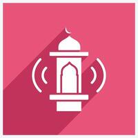 Adhan Call Icon Design Illustration With Shadow 2 vector