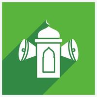Adhan Call Icon Design Illustration With Shadow vector