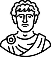 Germanicus icon in linear style vector