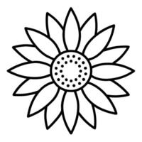 Sunflower head featuring tiny center details and textures vector