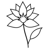 Wildflower featuring jagged edges and soft delicate form vector
