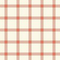 Stylish coral and cream gingham check pattern. Perfect for textile design, website backgrounds, scrapbooking, or any project needing a touch of rustic charm. Highresolution seamless repeat. vector