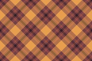 Dining room pattern background seamless, club fabric tartan . Tiny textile plaid texture check in red and orange colors. vector