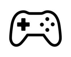 Bold, minimalist gamepad icon. Perfect for app design, websites, or gamingrelated projects. Clean lines, high contrast, easily scalable graphic. vector