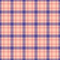 Ragged seamless plaid textile, furniture fabric check texture. English background tartan pattern in light and red colors. vector