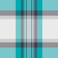 Stylish teal, gray, and white diagonal plaid pattern. Perfect for textile design, fashion, website backgrounds, or packaging. Clean lines and modern aesthetic. Versatile and eyecatching. vector