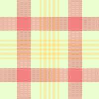 Vertical pattern tartan textile, royalty texture plaid background. Scrapbook check seamless fabric in light and light coral colors. vector