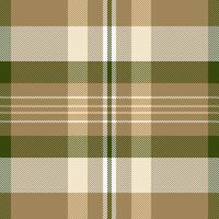 Diamond pattern texture background, expensive seamless tartan. Ornamental check fabric plaid textile in amber and white colors. vector
