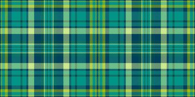 Elegance plaid textile fabric, intense background check . Handmade pattern tartan seamless texture in teal and cyan colors. vector
