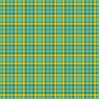 Royalty seamless plaid fabric, funky background tartan . Wool check textile pattern texture in green and teal colors. vector