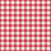 Christmas card background check texture, repetition plaid fabric . Content pattern textile seamless tartan in red and light colors. vector