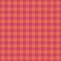 Horizontal check textile fabric, day background tartan seamless. Product texture pattern plaid in red color. vector