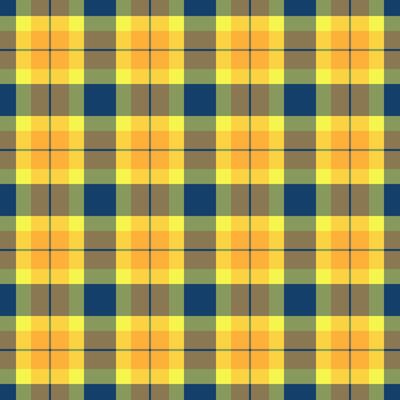 Stripped check background, net pattern textile tartan. Template plaid seamless texture fabric in amber and yellow colors.