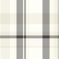 Indoor texture plaid pattern, idea fabric tartan textile. Old background seamless check in sea shell and grey colors. vector