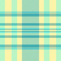 Bold tartan pattern , proud fabric background seamless. Colourful texture check plaid textile in yellow and cyan colors. vector