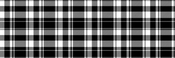 Postcard check seamless, pano background tartan pattern. Kingdom fabric texture textile plaid in white and black colors. vector
