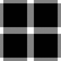 Tattersall check tartan , menswear texture pattern seamless. Content plaid textile fabric background in white and black colors. vector