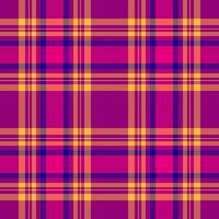 Creativity fabric background, scenery plaid check seamless. Purity textile tartan texture pattern in pink and indian red colors. vector