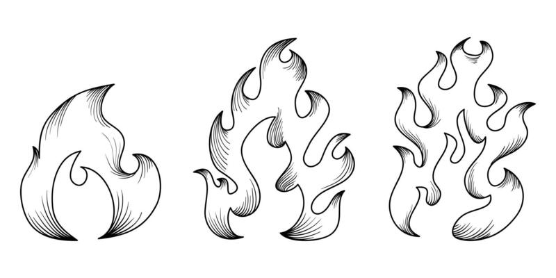 Fire flame icon symbol