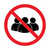 Social Distancing icon . Avoid crowds sign. Coronovirus epidemic protective for graphic design, logo, web site, social media, mobile app, ui illustration vector