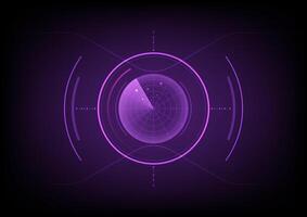 Abstract background with navigator communication radar vector