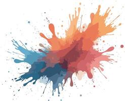 Vibrant splash watercolor design featuring dynamic bursts of color with soft gradients and organic textures vector