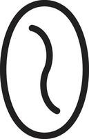 a black and white image of a curved line vector