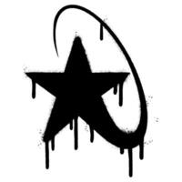 Graffiti star icon isolated on white background. for concept design. vector