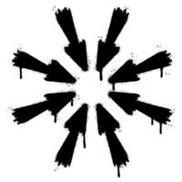 Graffiti Multiple arrow direction icon isolated on white background. for concept design. vector