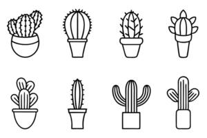 Cactus Minimal Design for Simple Living Spaces vector