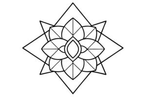 Intricate Mandala Design Created vector