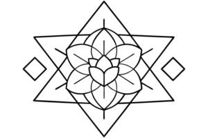 Mandala Design Created in Adobe Illustrator vector