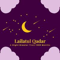 Lailatul Qadar Background - A Night of Power and Peace vector
