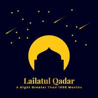 Lailatul Qadar Design - Beautiful Theme for Special Occasions vector