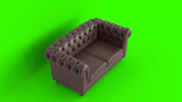 chesterfield sofa with green background 5 photo