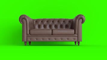 chesterfield sofa with green background 4 photo