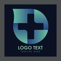 A stylized logo featuring a circular shape with a gradient of blue and green colors vector
