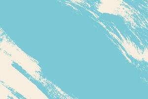 White Diagonal Grunge Brush Strokes, Corner Design on Blue Background. Retro abstract blue grunge frame with diagonal grainy brush stroke texture vector