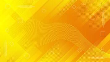 Yellow abstract geometric background with wave. yellow starburst with halftone. modern abstract background vector