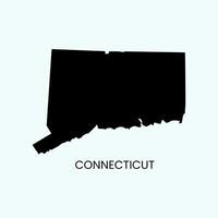 Connecticut map stock illustration. vector