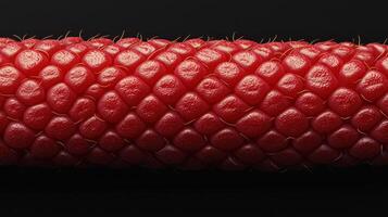 Macro Close up of Raspberry Texture Red Berry Drupelet Surface Detail photo