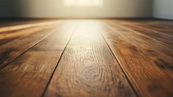Warm Brown Hardwood Floor Texture Sunlight Interior Design Wood Grain Background photo