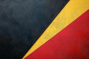 Featuring bold shades of red, yellow, and black with crayon-like textures, this abstract background offers a playful and contemporary look, perfect for various design applications photo