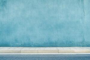 This background features a serene, lightly textured blue wall with subtle linear designs. The clean neutral base and abundant negative space make it ideal for overlaying text or graphics photo