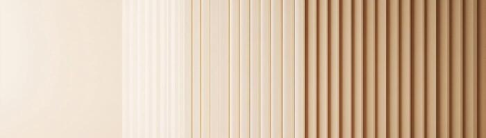 Soft beige tones with vertical grooves create an elegant Nordic-style background. This clean, minimalist setting offers an ideal space for stylish text overlay in various design applications photo