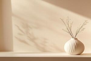 Smooth gradient blends soft blush pink to muted beige, creating a calming and airy atmosphere. Ideal backdrop for modern designs and text overlays photo