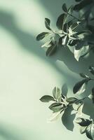 A relaxing gradient background transitions from soft sage green to creamy neutral tones, offering a fresh and modern feel. Ideal for text overlays and elegant designs photo