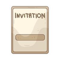 Invitation card illustration vector